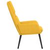 Sillón De Relax De Tela Amarillo Mostaza Vidaxl