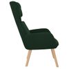 Sillón De Relax De Terciopelo Verde Oscuro Vidaxl