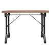 Mesa De Comedor Madera Maciza De Abeto Y Hierro 110x65x82 Cm Vidaxl