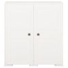 Armario De Plástico Diseño Madera Blanco Angora 79x43x85,5 Cm Vidaxl