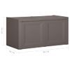 Caja De Cojines Gris 85 L 86x40x42 Cm Vidaxl