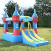 Castillo Hinchable Con Tobogán Doble Pvc 368,5x265x220 Cm Happy Hop