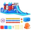 Parque De Agua Inflable Con Tobogán Pvc 590x390x225 Cm Happy Hop