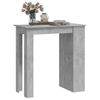 Mesa Alta Con Estante De Almacenamiento Gris 102x50x103,5 Cm Vidaxl