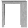 Mesa Alta Con Estante De Almacenamiento Gris 102x50x103,5 Cm Vidaxl