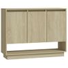 Aparador De Madera Contrachapada Roble Sonoma 97x31x75 Cm Vidaxl