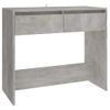 Mesa Consola De Acero Color Gris Hormigón 89x41x76,5 Cm Vidaxl