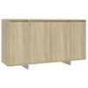 Aparador De Madera Contrachapada Roble Sonoma 135x41x75 Cm Vidaxl