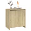 Aparador De Madera Contrachapada Roble Sonoma 70x41x75 Cm Vidaxl