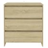 Aparador De Madera Contrachapada Roble Sonoma 70x41x75 Cm Vidaxl