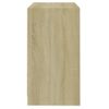 Aparador De Madera Contrachapada Roble Sonoma 70x41x75 Cm Vidaxl