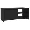 Mesa De Centro Madera Contrachapada Negro 102x50x45 Cm Vidaxl