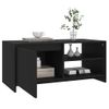 Mesa De Centro Madera Contrachapada Negro 102x50x45 Cm Vidaxl