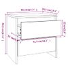 Mesitas De Noche 2 Uds Madera De Ingeniería Gris Hormigón Vidaxl