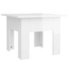 Mesa De Centro Madera De Ingeniería Brillo Blanco 55x55x42 Cm Vidaxl