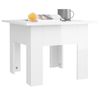 Mesa De Centro Madera De Ingeniería Brillo Blanco 55x55x42 Cm Vidaxl