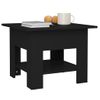 Mesa De Centro De Aglomerado Negro 55x55x42 Cm Vidaxl