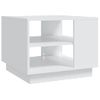 Mesa De Centro De Aglomerado Blanco 55x55x43 Cm