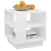 Mesa De Centro Madera Contrachapada Blanco 40x40x43 Cm Vidaxl