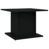 Mesa De Centro Madera Contrachapada Negro 55,5x55,5x40 Cm Vidaxl