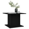 Mesa De Centro Madera Contrachapada Negro 55,5x55,5x40 Cm Vidaxl