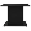 Mesa De Centro Madera Contrachapada Negro 55,5x55,5x40 Cm Vidaxl