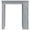 Mesa Alta Con Estante Contrachapada Gris Sonoma 102x50x103,5 Cm Vidaxl