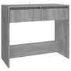 Mesa Consola De Acero Color Gris Sonoma 89x41x76,5 Cm Vidaxl