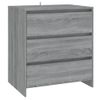 Aparador De Madera Contrachapada Gris Sonoma 70x41x75 Cm Vidaxl