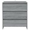 Aparador De Madera Contrachapada Gris Sonoma 70x41x75 Cm Vidaxl