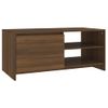 Mesa De Centro Madera Contrachapada Roble Marrón 102x50x45 Cm Vidaxl