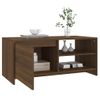 Mesa De Centro Madera Contrachapada Roble Marrón 102x50x45 Cm Vidaxl