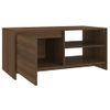 Mesa De Centro Madera Contrachapada Roble Marrón 102x50x45 Cm Vidaxl