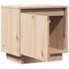 Mesita De Noche De Madera Maciza De Pino 40x30x40 Cm Vidaxl