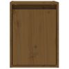 Armario De Pared Madera Maciza De Pino Marrón Miel 30x30x40 Cm Vidaxl