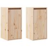 Armario De Pared 2 Uds Madera Maciza De Pino 30x30x60 Cm Vidaxl