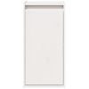 Armario De Pared 2 Uds Madera Maciza De Pino Blanco 30x30x60 Cm Vidaxl