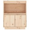 Aparador De Madera Maciza De Pino 60x34x75 Cm Vidaxl