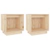 Mesitas De Noche 2 Uds Madera Maciza De Pino 40x30x40 Cm Vidaxl