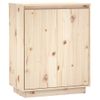 Aparador De Madera Maciza De Pino 60x34x75 Cm Vidaxl