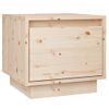 Mesita De Noche Madera Maciza De Pino 35x34x32 Cm Vidaxl