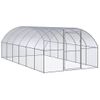 Gallinero De Exterior De Acero Galvanizado 3x6x2 M Vidaxl