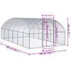 Gallinero De Exterior De Acero Galvanizado 3x6x2 M Vidaxl