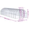 Gallinero De Exterior De Acero Galvanizado 3x10x2 M Vidaxl