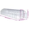 Gallinero De Exterior De Acero Galvanizado 3x12x2 M Vidaxl