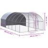 Gallinero De Exterior De Acero Galvanizado 3x6x2 M Vidaxl