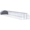 Gallinero De Exterior De Acero Galvanizado 3x20x2 M Vidaxl