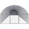 Gallinero De Exterior De Acero Galvanizado 3x20x2 M Vidaxl