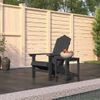 Silla De Jardã­n Adirondack Con Mesa Hdpe Gris Antracita Vidaxl