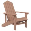 Silla De Jardã­n Adirondack Con Mesa Hdpe Marrã³n Vidaxl